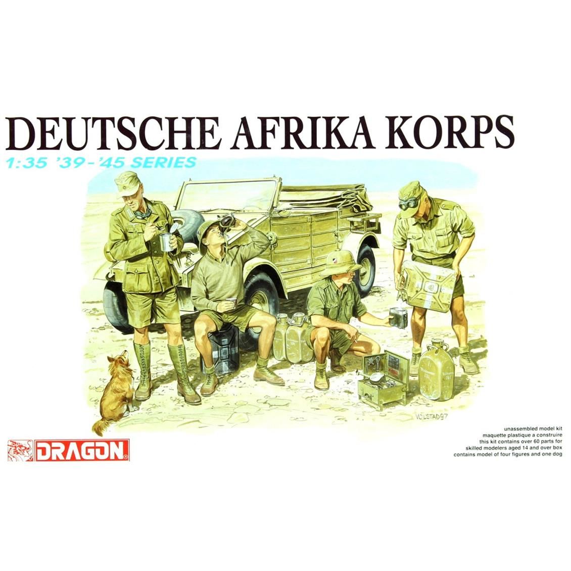 Dragon 6063 1/35 Deutsche Afrika Korps Figür Maket Seti