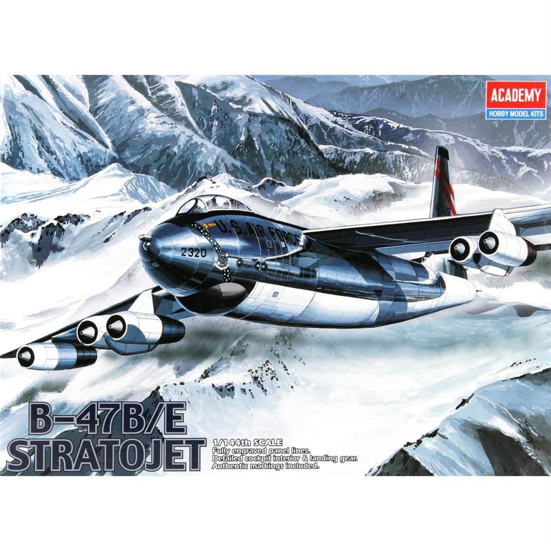 Academy 1/144 B-47B/E Stratojet Savaş Uçağı Demonte Plastik Maketi