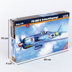 Mistercraft C011 1/72 Fw-190F-2 (Schlachtflugzeuge) Savaş Uçağı Demonte Plastik Maketi