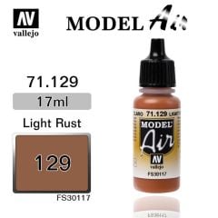 Vallejo 71129 17 ml. Light Rust, Model Air Serisi Model Boyası