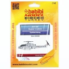 Babibi DNT01018 1/144 AH-1W Süper Kobra Türk Deniz Kuvvetleri Decal Çıkartma