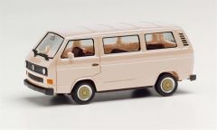 Herpa 420914-002 1/87 Ölçek VW T3 Minibüs, Bej, Sergilemeye Hazır Model Araç