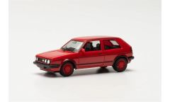 Herpa 420846-002 1/87 Ölçek VW Golf II GTI, Kırmızı, Sergilemeye Hazır Model Araç