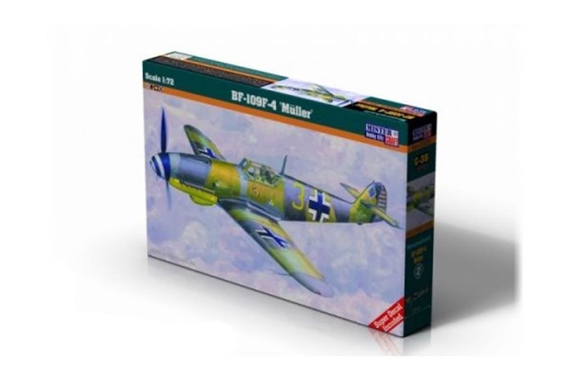 Mistercraft C038 1/72 BF-109F-4 (Muller) Savaş Uçağı Demonte Plastik Maketi