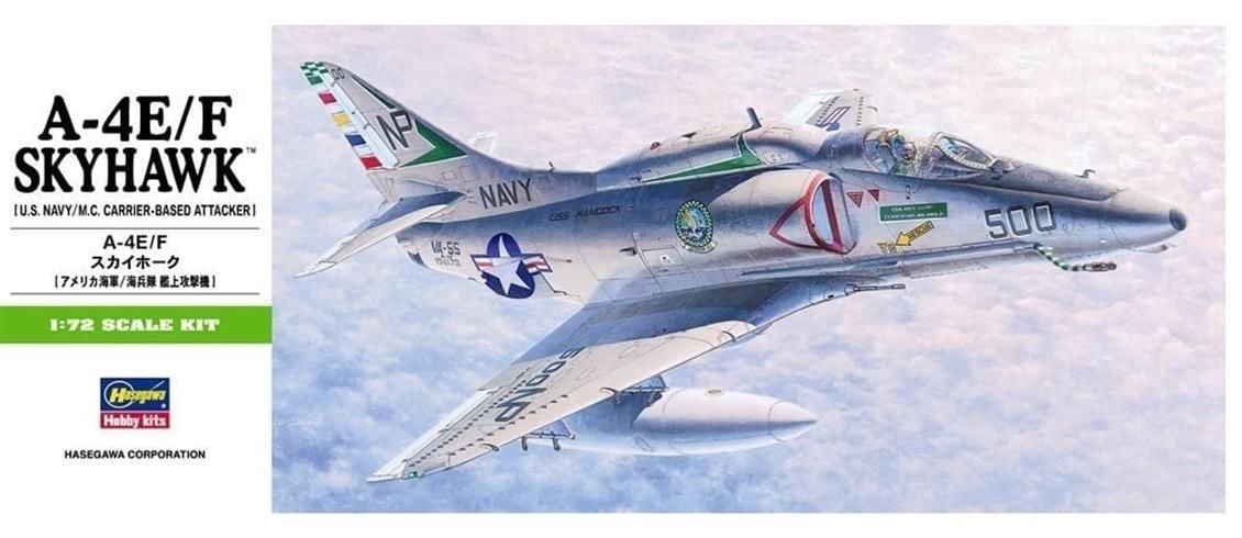 Hasegawa B9 00239 1/72 Ölçek A-4E/F Skyhawk Savaş Uçağı Plastik Model Kiti