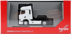 Herpa 315081 1/87 Ölçek Renault T Facelift Çekici, Beyaz, Sergilemeye Hazır Model Araç