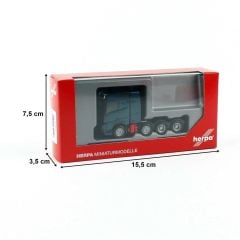 Herpa 304788-007 1/87 Ölçek Volvo FH16 Çekici, Koyu Mavi, Sergilemeye Hazır Model Araç