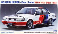 Hasegawa HC35 21135 1/24 Ölçek Nissan Bluebird 4-Door Sedan SSS-R (U12) 1987 Otomobil Plastik Model Kiti