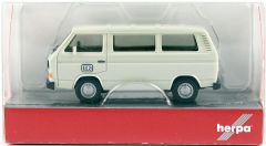 Herpa 093873 1/87 Ölçek VW T3 Kombi Minibüs, Beyaz, Sergilemeye Hazır Model Araç