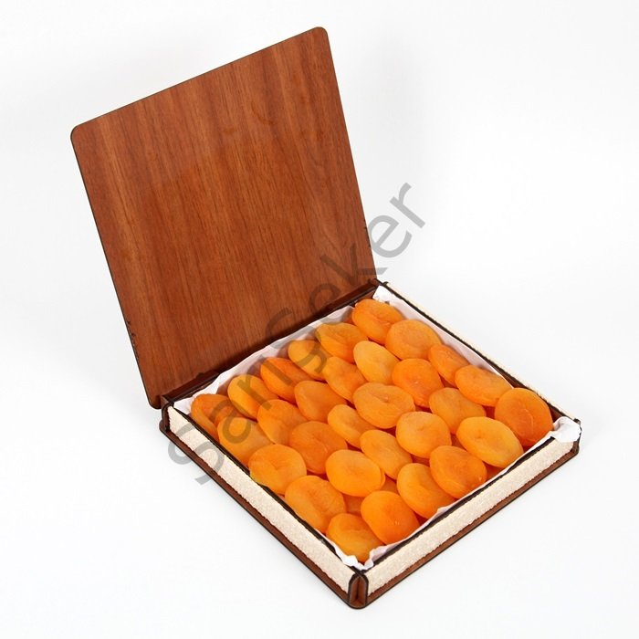 Kuru Kayısı Ahşap Kutu 900 Gr. (Özel)
