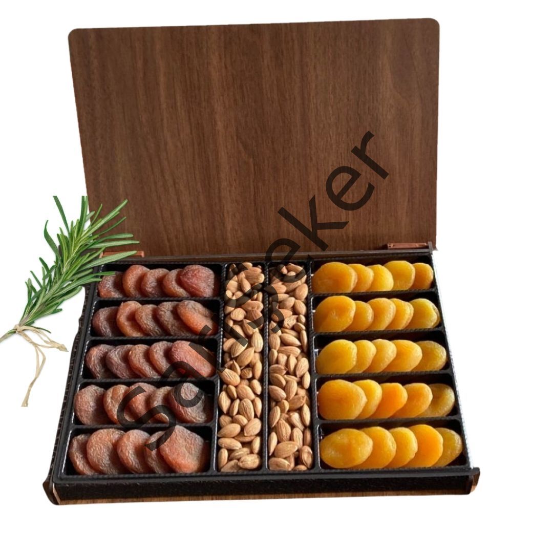 Kayısı&Çekirdek Ahşap Kutu (Hediyelik)