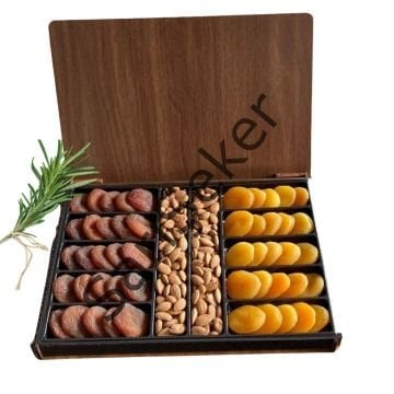 Kayısı&Çekirdek Ahşap Kutu (Hediyelik)