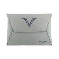 VSCT Deri A4 Büyük Zarf Çanta Gri 230x332 mm