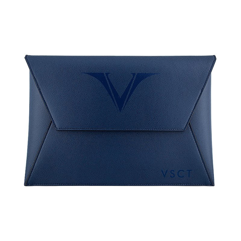 VSCT Deri A4 Büyük Zarf Çanta Mavi 230x332 mm