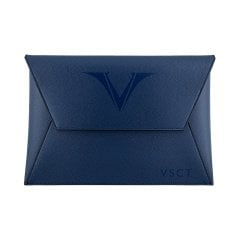 VSCT Deri A4 Büyük Zarf Çanta Mavi 230x332 mm