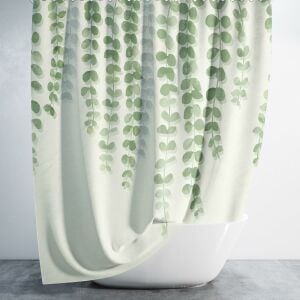 Banyo Perdesi 1x180x200 Tek Kanat Duş Perdesi Halka Hediyeli Duşakabin Perdesi Ivy