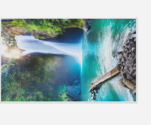 Banyo Paspas Ve Tek Kanat Duş Perdesi 1x180x200 Set Banyo Halısı Waterfall
