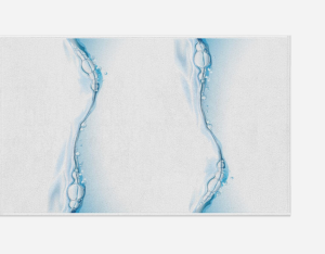 Banyo Paspas Ve Tek Kanat Duş Perdesi 1x180x200 Set Banyo Halısı Water Drop