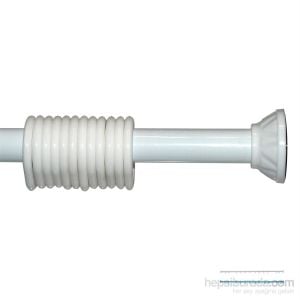 Banyo Perde Borusu 90cm-130cm Beyaz Duş Perde Borusu Perde Askısı Duş Borusu Metal