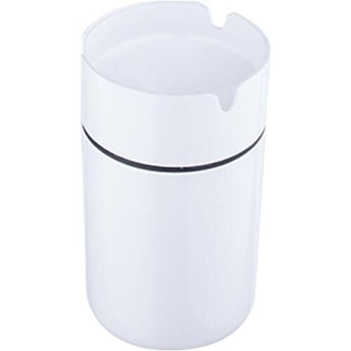 Zethome Paslanmaz Çelik Kokusuz Küllük Cafe Küllük Beyaz 9cm