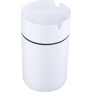 Zethome Paslanmaz Çelik Kokusuz Küllük Cafe Küllük Beyaz 9cm