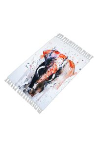 Banyo Paspas Ve Tek Kanat Duş Perdesi 1x180x200 Set Banyo Halısı Elephant