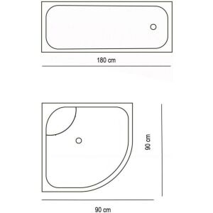 Banyo Paspas Ve Tek Kanat Duş Perdesi 1x180x200 Set Banyo Halısı Elephant