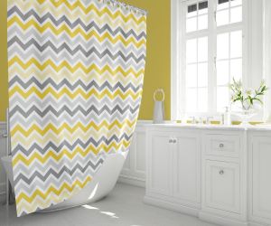 Banyo Perdesi 1x180x200 Tek Kanat Duş Perdesi Halka Hediyeli Duşakabin Perdesi 4597