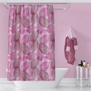 Banyo Perdesi 2x100x200 Çift Kanat Duş Perdesi Halka Hediyeli 3110