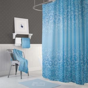 Banyo Perdesi 1x180x200 Tek Kanat Duş Perdesi Halka Hediyeli Duşakabin Perdesi 6303