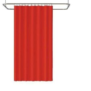 Banyo Perdesi 1x180x200 Tek Kanat Duş Perdesi Halka Hediyeli Duşakabin Perdesi 0010 Kırmızı