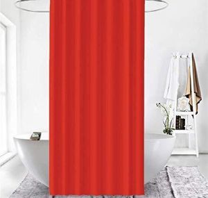 Zethome Jackline Banyo Duş Perdesi 0010 Kırmızı Tek Kanat 180x200