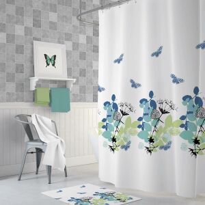 Zethome Tropik Spring Banyo Duş Perdesi Tek Kanat 1x180x200