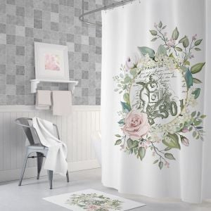 Zethome Tropik Banyo Duş Perdesi Angel Tek Kanat 1x180x200