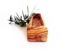 Zethome Zeytin Ağacı Ahşap Kahvaltılık Tekli Zeytinlik Zeytin Servis Sunum Kasesi