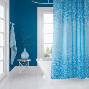 Zethome Banyo Duş Perdesi 6303 180x200 Perde Borusu Askı Aparatı 120x200 Hediyeli