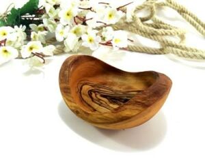 Zethome Zeytin Ağacı Ahşap Kütüklü Kase 10 cm