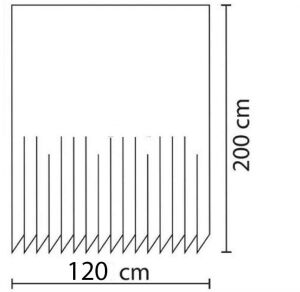 Banyo Perdesi 1x120x200 Tek Kanat Duş Perdesi Halka Hediyeli Duşakabin Perdesi Lilac