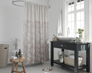Banyo Perdesi 1x180x200 Tek Kanat Duş Perdesi Halka Hediyeli Duşakabin Perdesi 4247
