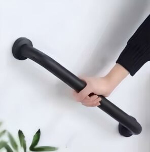 Yaşlı Ve Bedensel Engelli Tutunma Barı,Küvet Tutamağı Paslanmaz Siyah Banyo Tutamağı 32Q 50cm