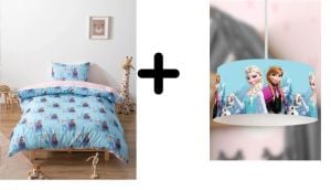 Zethome Elsa Avize ve Çift Taraflı Çocuk Nevresim Takımı 160x220 cm Set
