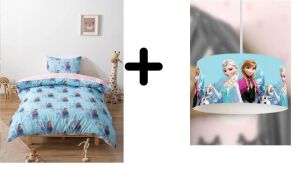 Zethome Elsa Avize ve Çift Taraflı Çocuk Nevresim Takımı 160x220 cm Set