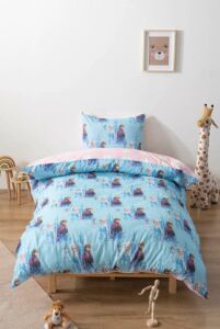 Zethome Elsa Avize ve Çift Taraflı Çocuk Nevresim Takımı 160x220 cm Set
