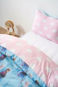 Zethome Elsa Avize ve Çift Taraflı Çocuk Nevresim Takımı 160x220 cm Set