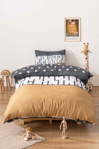 Zethome Classico Avize ve Çift Taraflı Çocuk Nevresim Takımı 160x220 cm Set