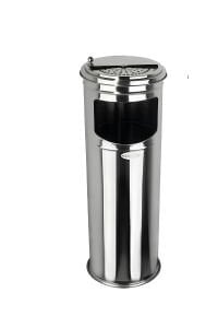 Paslanmaz Lüx Sürgülü Kolon Küllük Dış Mekan Sigaralık Ayaklı Küllük Çöp Kovası Kutusu