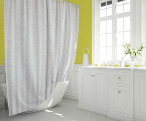 Banyo Perdesi 1x180x200 Tek Kanat Duş Perdesi Halka Hediyeli 3182
