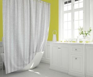 Banyo Perdesi 1x180x200 Tek Kanat Duş Perdesi Halka Hediyeli 3182