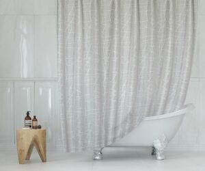 Banyo Perdesi 1x180x200 Tek Kanat Duş Perdesi Halka Hediyeli 3182