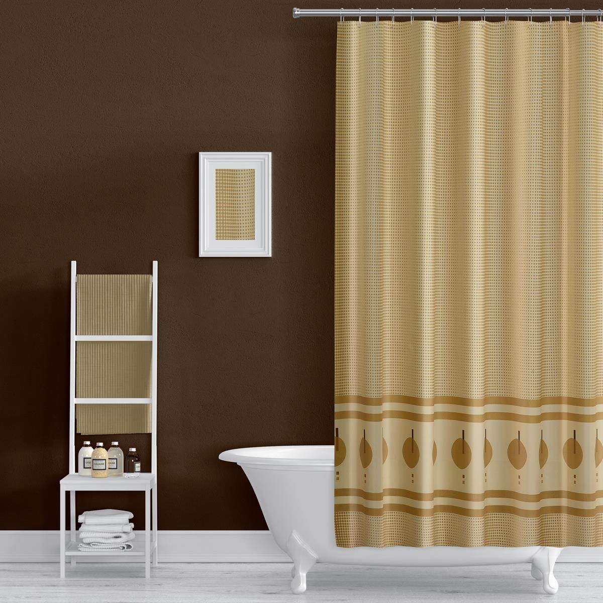 Banyo Perdesi 2x110x200 Çift Kanat Duş Perdesi Halka Hediyeli Duşakabin Perdesi  5030